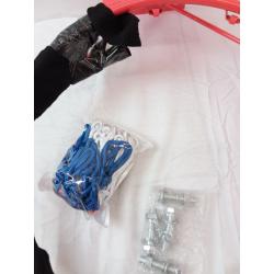 Basketball Rim, 19 Wall Door Mounted Basketball Rim Goal Net Basketball Hoop