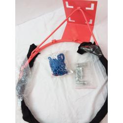 Basketball Rim, 19 Wall Door Mounted Basketball Rim Goal Net Basketball Hoop