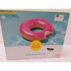 Strawberry Donut Pool Float Bright Pink - Sun Squad