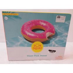 Strawberry Donut Pool Float Bright Pink - Sun Squad