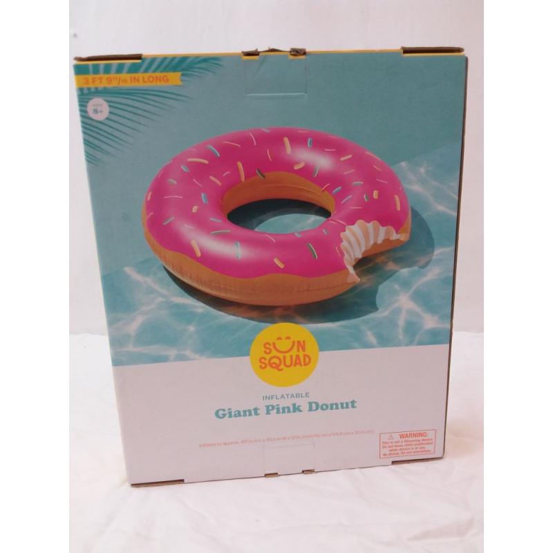 Strawberry Donut Pool Float Bright Pink - Sun Squad