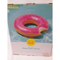 Strawberry Donut Pool Float Bright Pink - Sun Squad