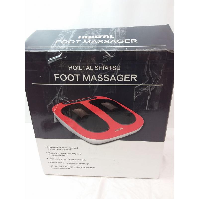 HOILTA Foot Massager Machine with Remote Control, Adjustable Vibrating