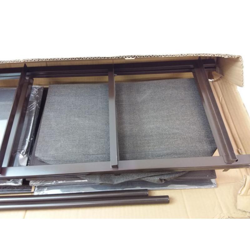 Mdesign Tall Drawer Organizer Storage Tower, 5 Fabric Drawers - Espresso Brown