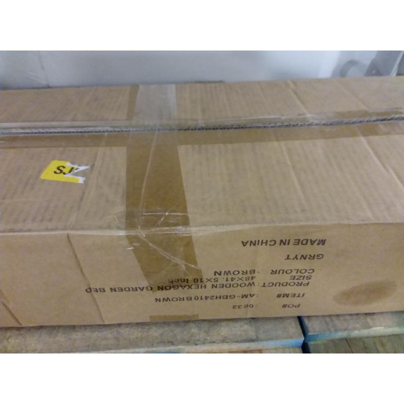 Brown Hexagon Garden Bed (48x41.5x10)