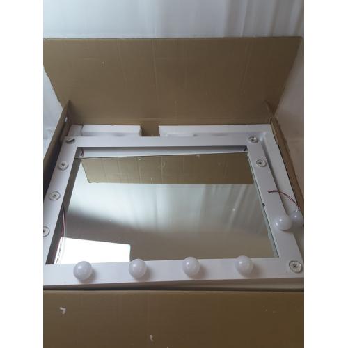 Lighted Vanity Mirror, White