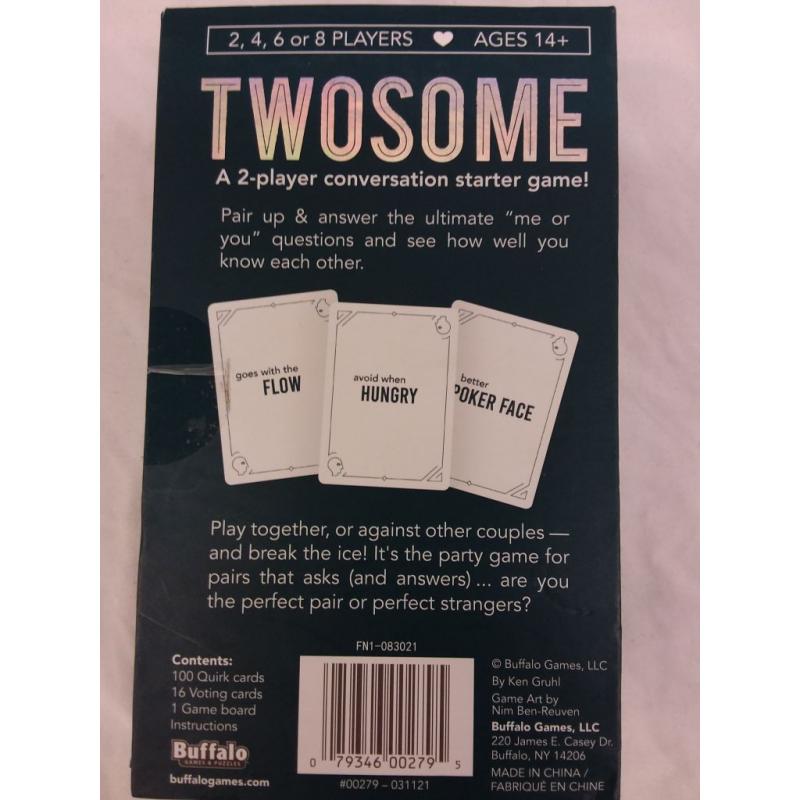 Two Some Conversation Starter Card Game
