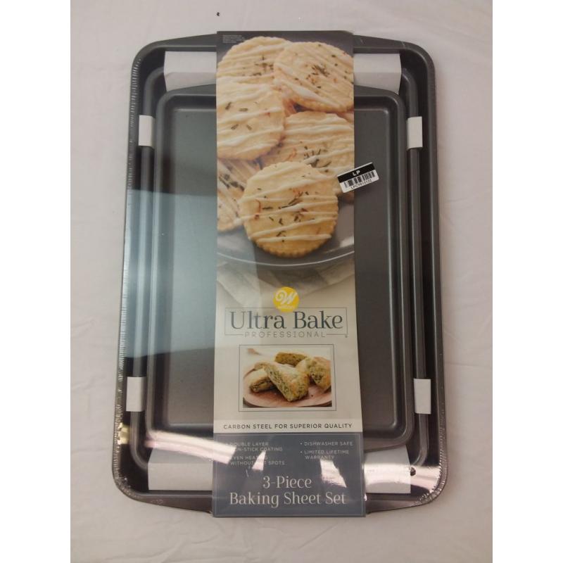 Wilton Ultra Bake Pro 3pc Cookie Sheet Set