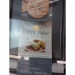 Wilton Ultra Bake Pro 3pc Cookie Sheet Set