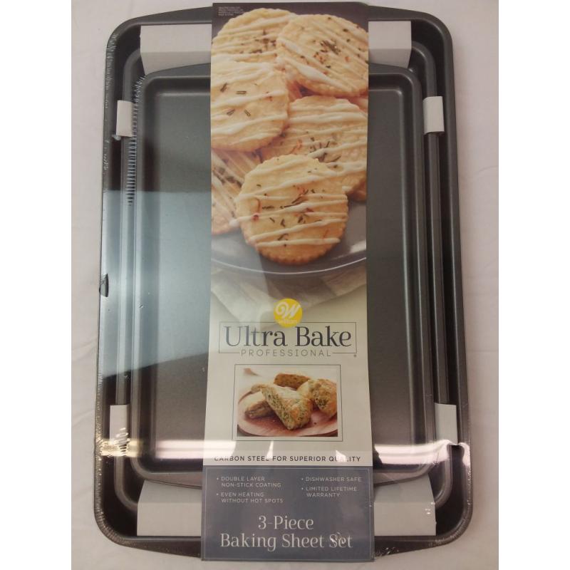 Wilton Ultra Bake Pro 3pc Cookie Sheet Set