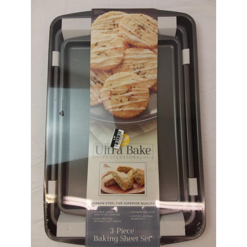 Wilton Ultra Bake Pro 3pc Cookie Sheet Set