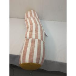 Oversized Bolster Stripe Decorative Throw Pillow Terracotta - Opalhouse