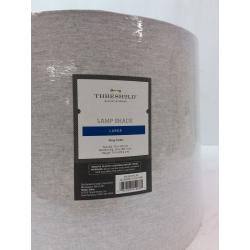 Threshold Large Linen Mod Drum Lampshade Gray