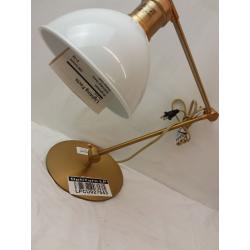 Metal Desk Lamp Antique Brass (Includes LED Light Bulb)