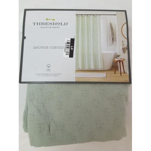 Threshold Shower Curtain Color Green
