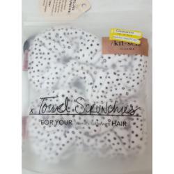 KITSCH 2 Pack Micro Dot Microfiber Towel Scrunchies