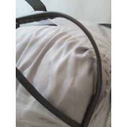 5pc Full/Queen Boston Pleated Colorblock Comforter Bedding Set - Gray (Please be advised that sets may be missing pieces or otherwise incomplete.)