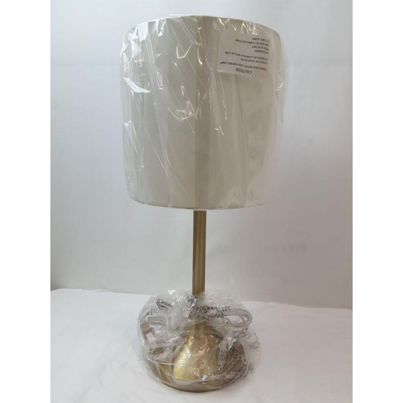 Tapered Desk Lamp with Fabric Drum Shade White - Simple Designs