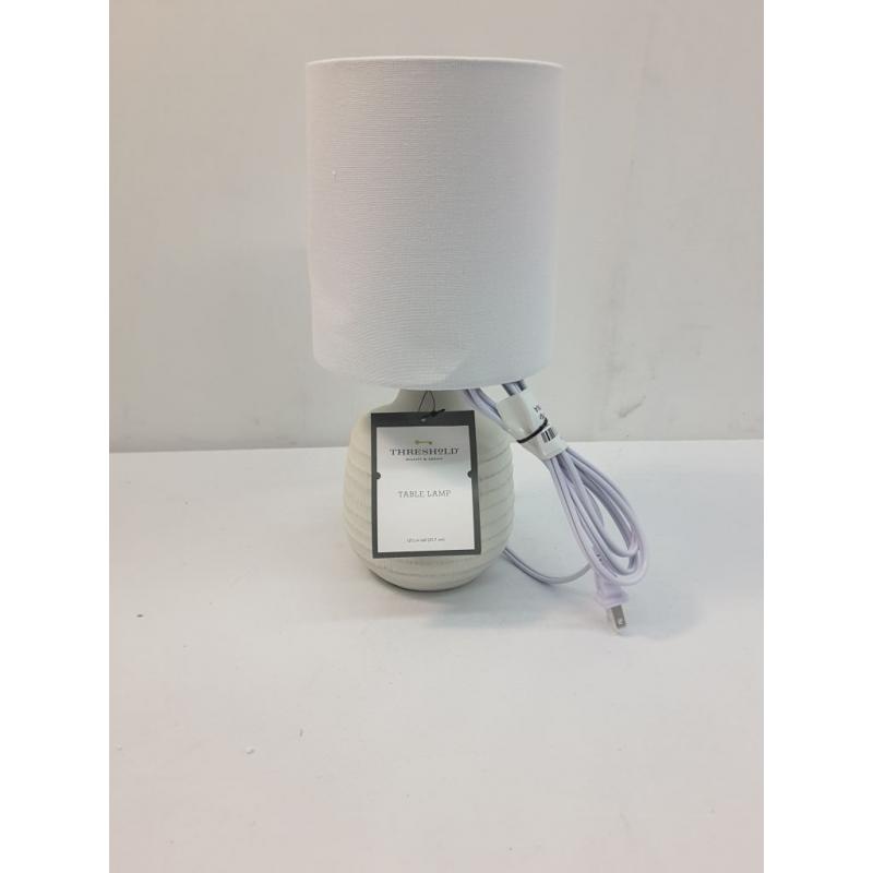 Textural Ceramic Mini Lamp White - Threshold