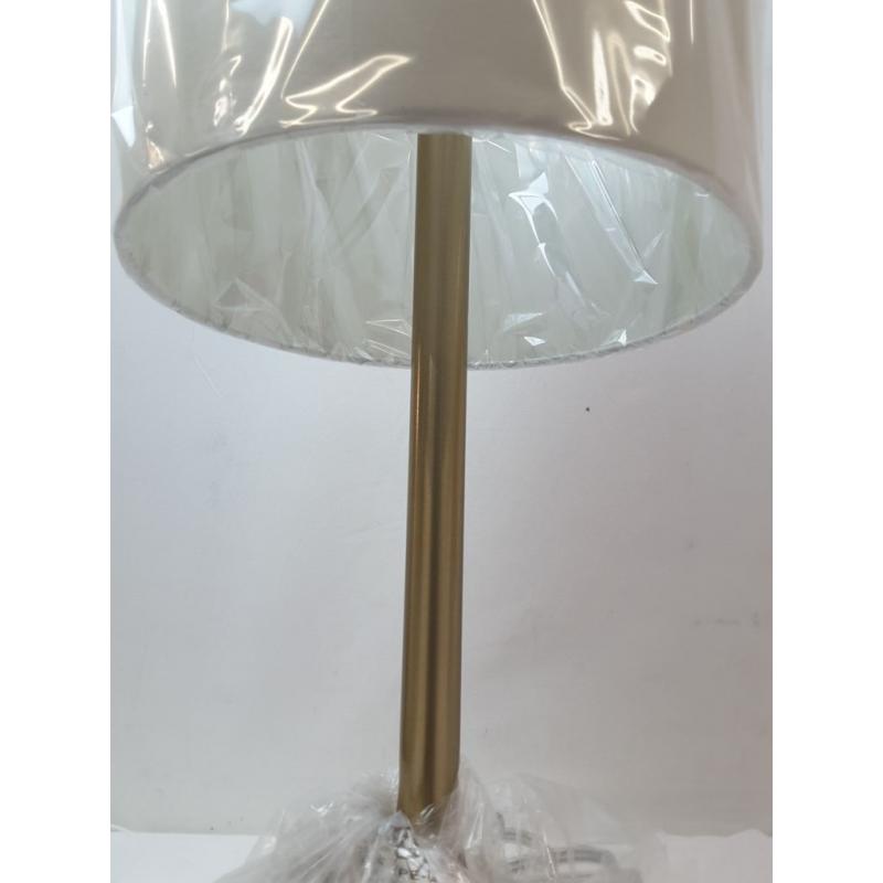 Tapered Desk Lamp with Fabric Drum Shade White - Simple Designs