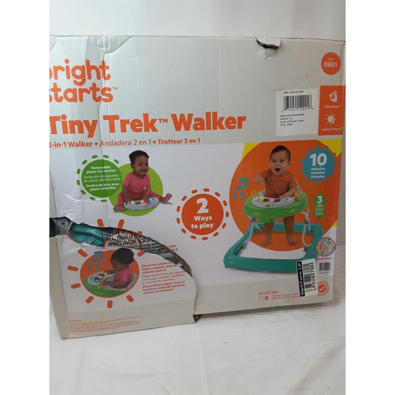 Bright Starts Tiny Trek 2-in-1 Walker - Jungle Vines