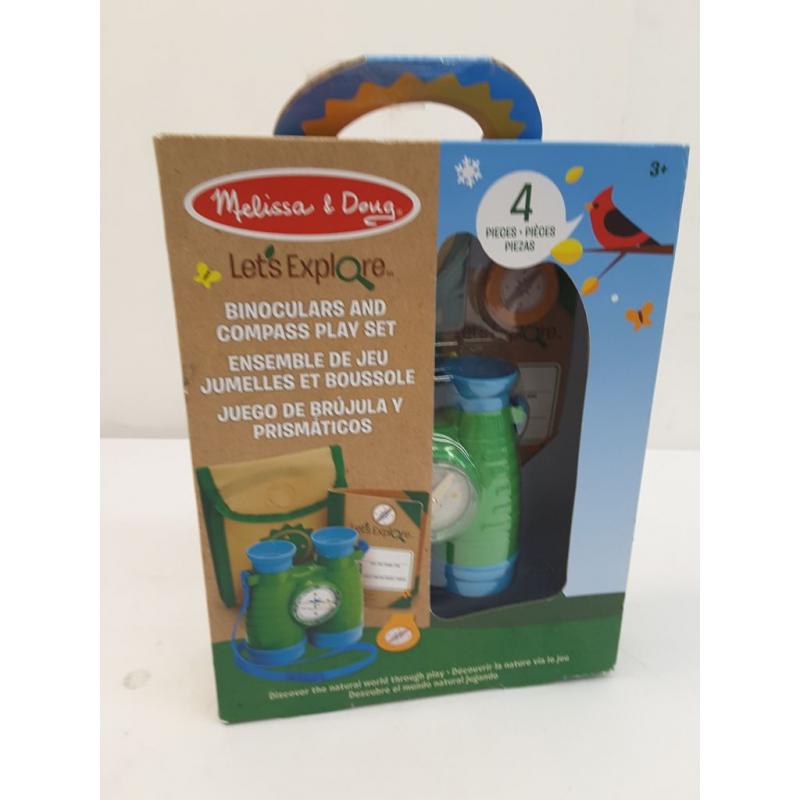 Melissa & Doug Let's Explore Binoculars And Compass Play Set