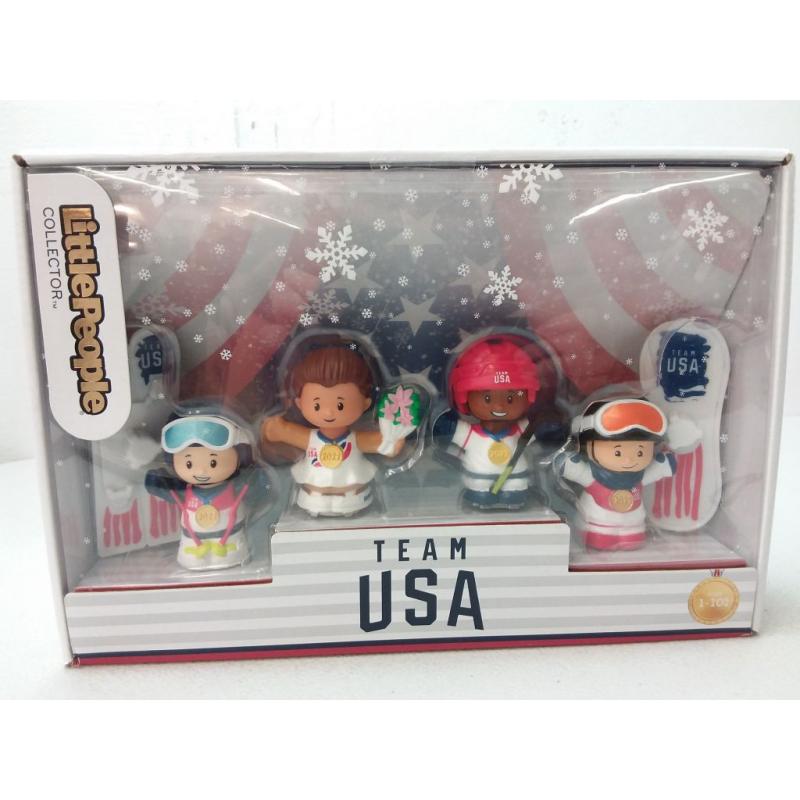 Fisher-price Little People Team Usa Winter Sports Collector Set