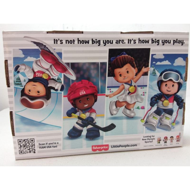 Fisher-price Little People Team Usa Winter Sports Collector Set