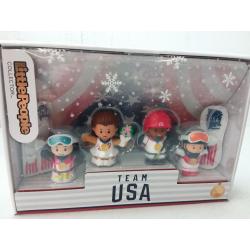 Fisher-price Little People Team Usa Winter Sports Collector Set