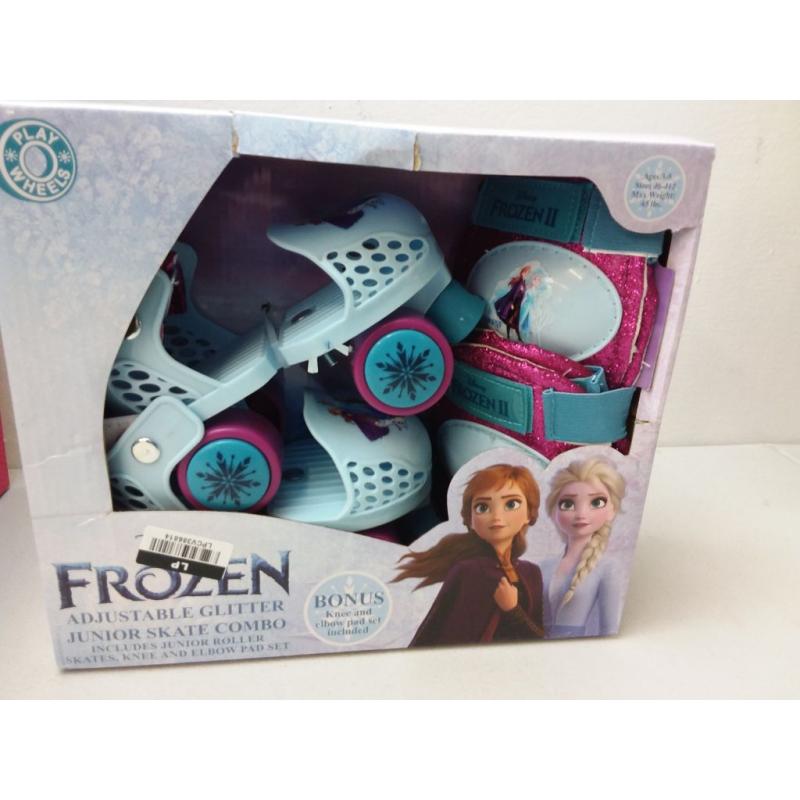 Disney Frozen 2 Kids' Roller Skate with Knee and Elbow Pads