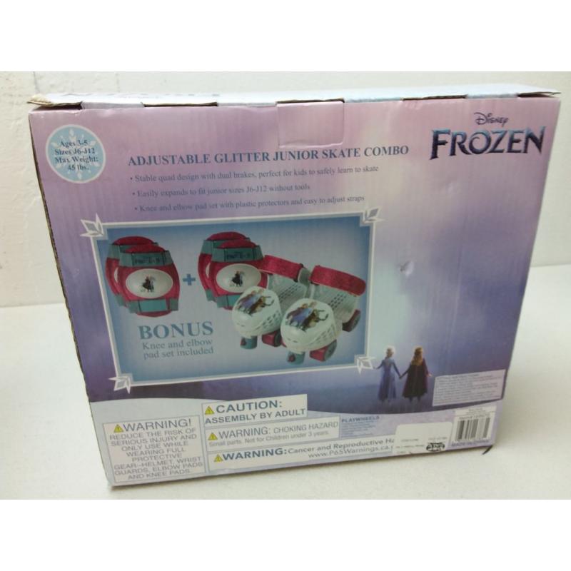 Disney Frozen 2 Kids' Roller Skate with Knee and Elbow Pads