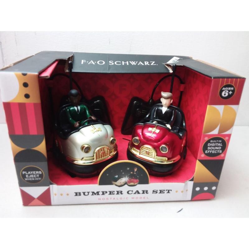 FAO Schwarz RC Head-To-Head Nostalgic Retro Bumper Car Set