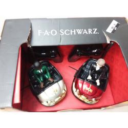 FAO Schwarz RC Head-To-Head Nostalgic Retro Bumper Car Set