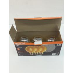 Sylvania 25W Vintage 3 Pk Amber Glow LED, Brightness 200 lumens, Edition 1901