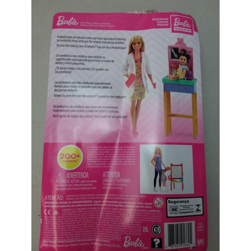 Barbie Careers Pediatrician Doll Playset