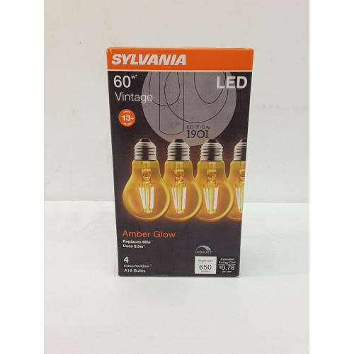 Sylvania 60W Vintage Amber Glow - 4 Pk