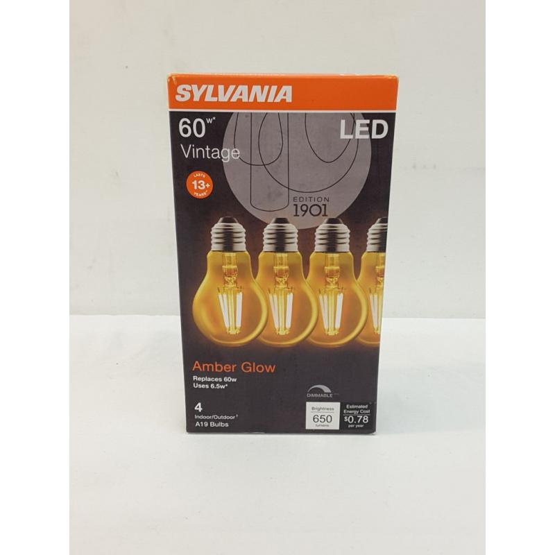 Sylvania 60W Vintage Amber Glow - 4 Pk