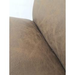 Graham Upholstered Parsons Dining Chair Faux Leather Brown - Threshold