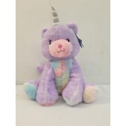 FAO Schwarz Glow Brights Toy Plush LED with Sound Kittycorn 15 Stuffed Animal