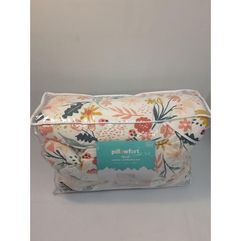 Twin Floral Garden Cotton Comforter Set - Pillowfort