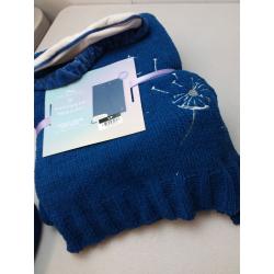 Disney Princess X POPSUGAR Belle Chenille Throw and Eye Mask