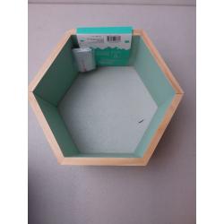 Natural Wood Hexagon Shelf Mint - Pillowfort