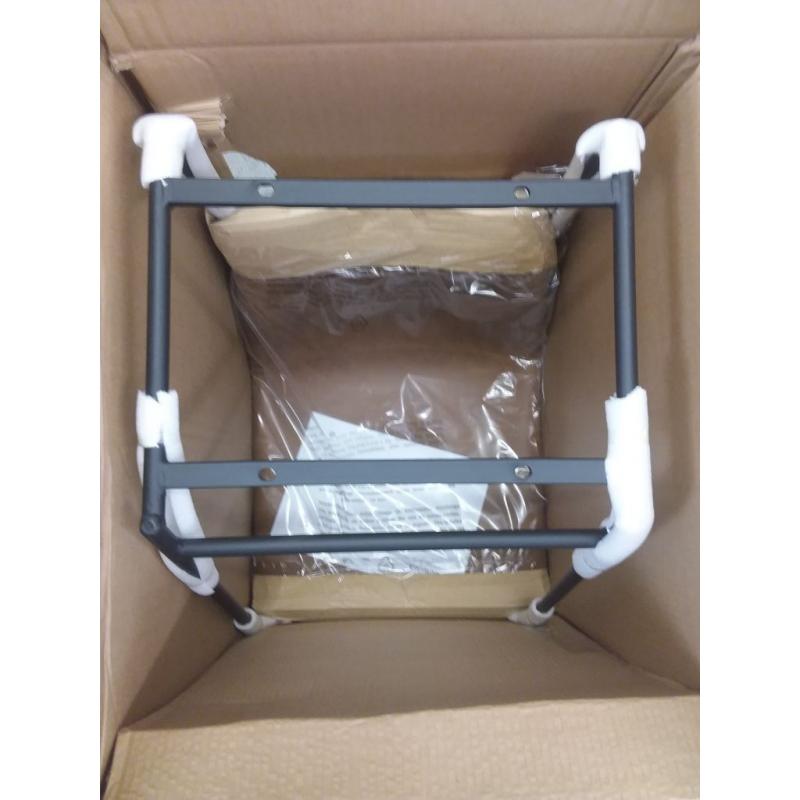 Bowden Upholstered Molded Faux Leather Counter Height Barstool Caramel