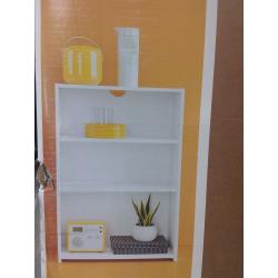 3 Shelf Bookcase White