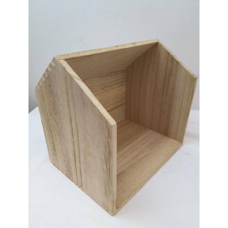 Small Stackable Storage Wood Bin - Pillowfort