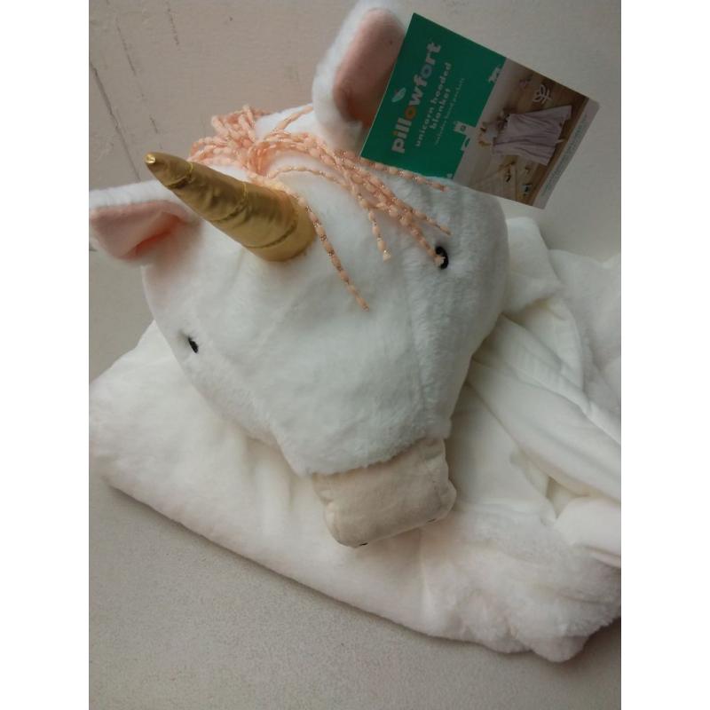 Unicorn Hooded Blanket - Pillowfort