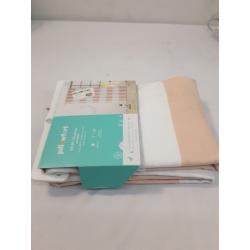 Pillowfort 99.9% Blackout Curtain White and Partially Pink