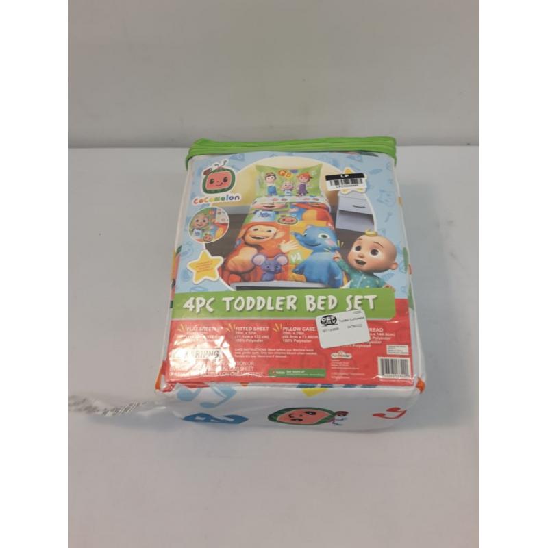 Funhouse Cocomelon 4 Piece Toddler Bed Set