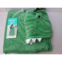 Alligator Hooded Bath Towel Green - Pillowfort