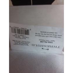 Woven Oversized Outdoor Throw Pillow Woven Mixed Stripe Blue